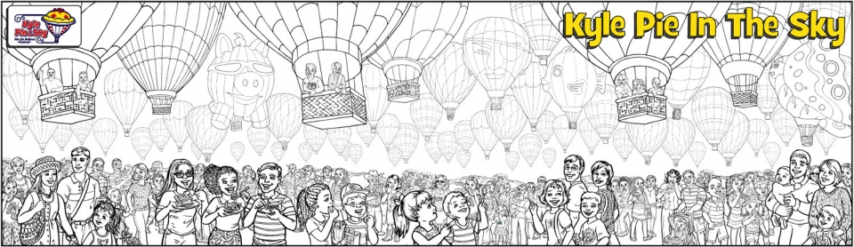 Sky Full Of Hot Air Balloons - 1880