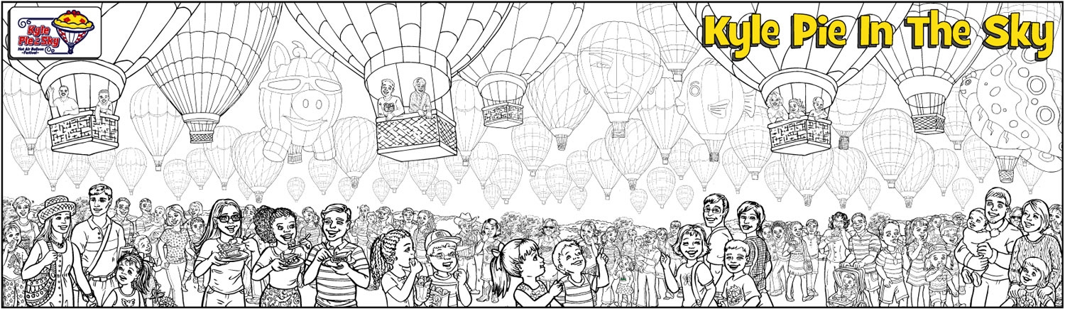 Sky Full Of Hot Air Balloons - 1880