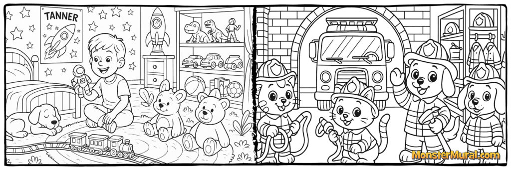 Boy's Bedroom (5023) & Firefighters (5116)