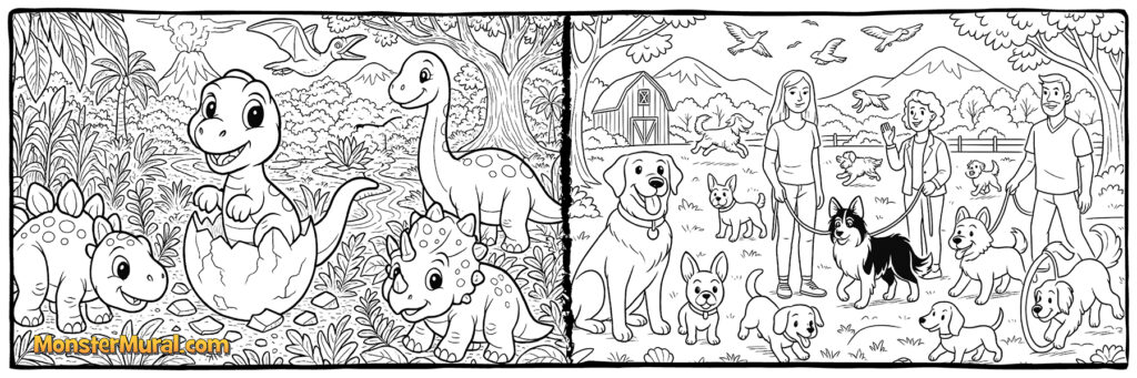 Dinosaurs (5052) & Dog Park (5063)
