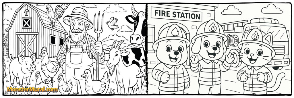 Farm Animals (5090) & Firefighters (5110)