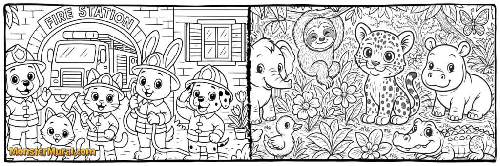 Firefighters (5117) & Jungle Animals (5133)
