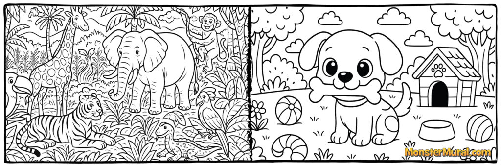 Jungle Animals (5134) & Puppy (5065)