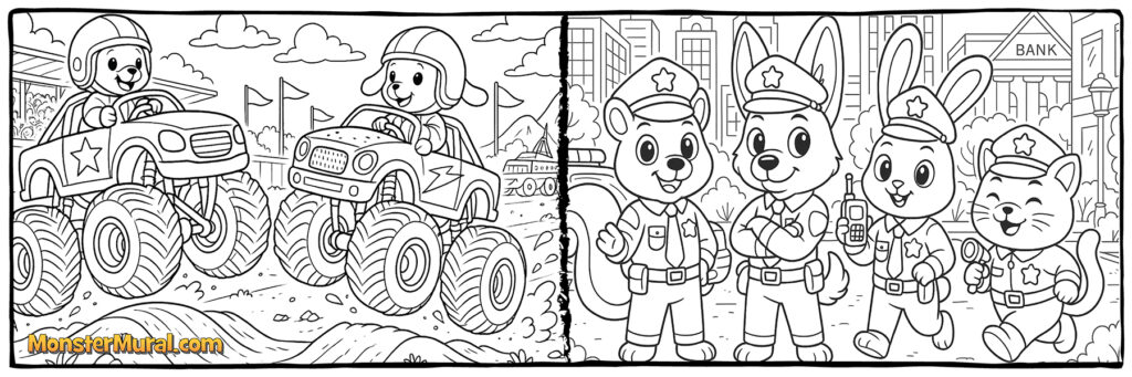 Monster Trucks (5172) & Police Officers (5226)