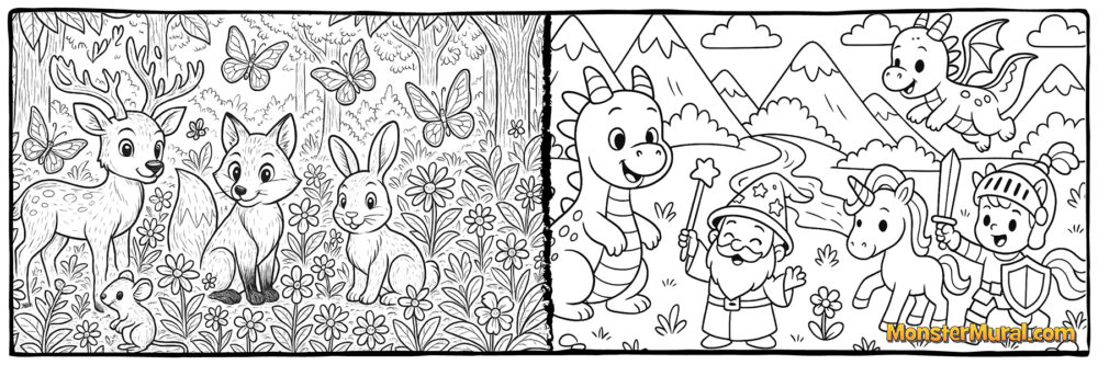 Forest Animals (5187) & Mythical Dragons (5075)