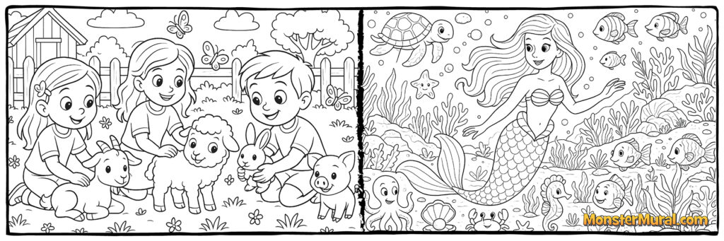 Petting Zoo (5201) & Underwater Mermaid (5384)