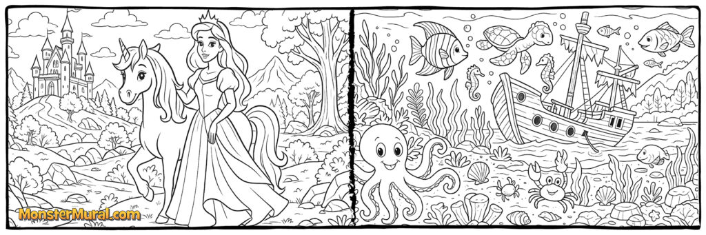 -Princess Unicorn (5243) & Underwater (5382)