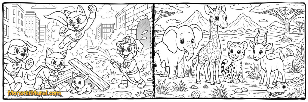 -Super Heroes (5329) & Safari (5284)