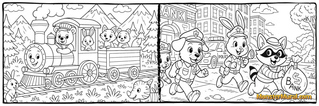 Train (5363) & Police Chase (5225)