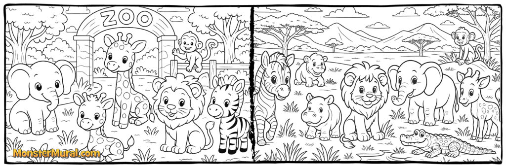 -Baby Zoo Animals (5423) & Baby Safari (5285)