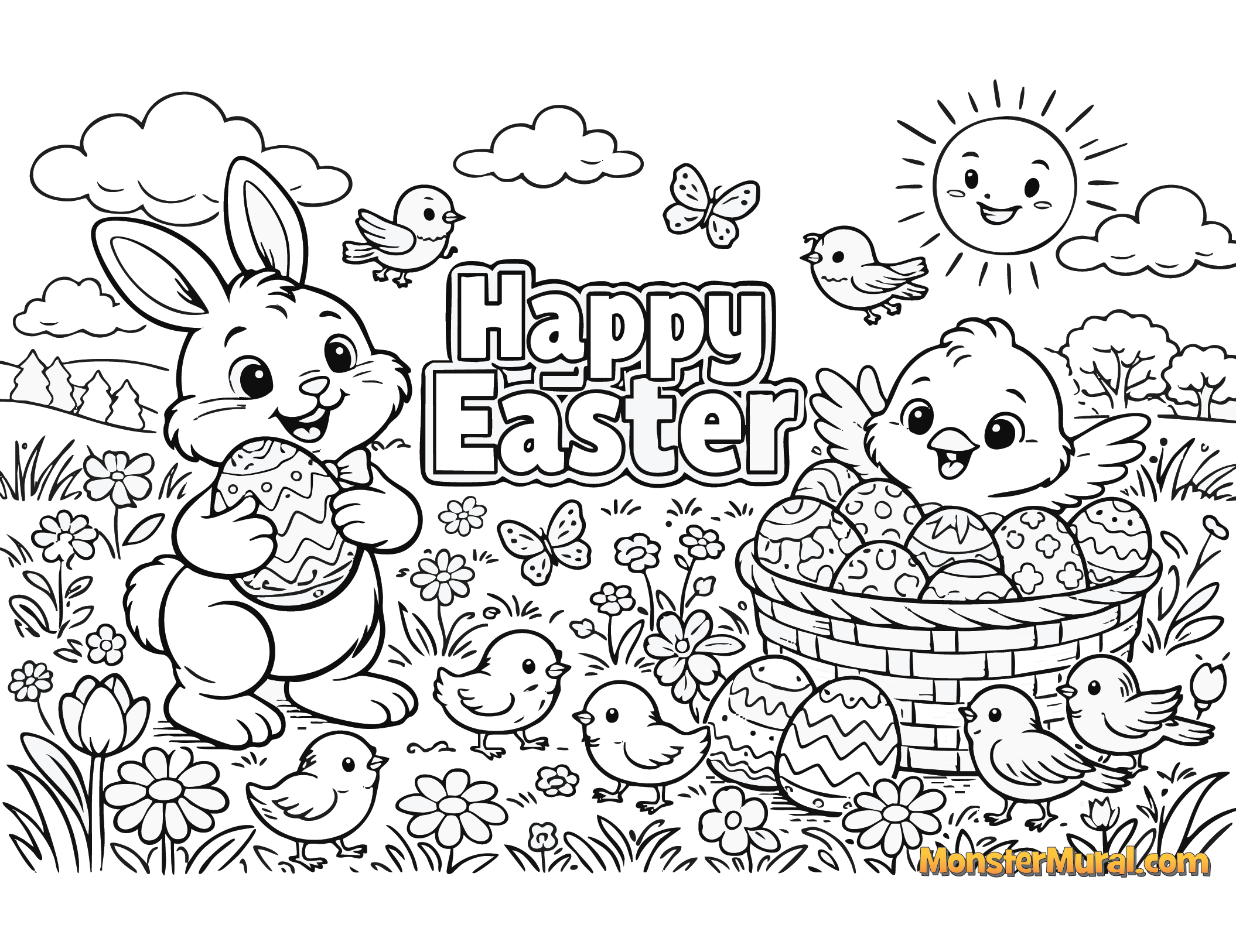 Free Easter Coloring Pages