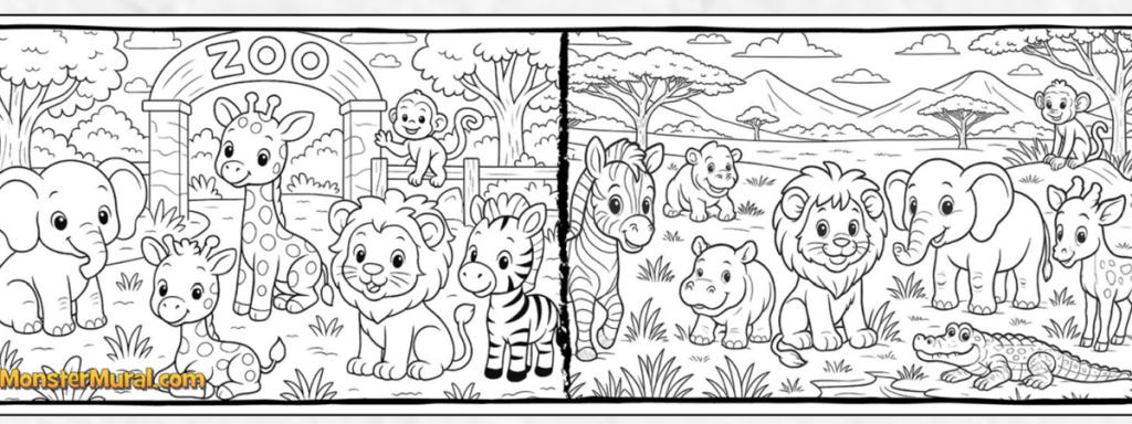 Table Size Coloring Sheets