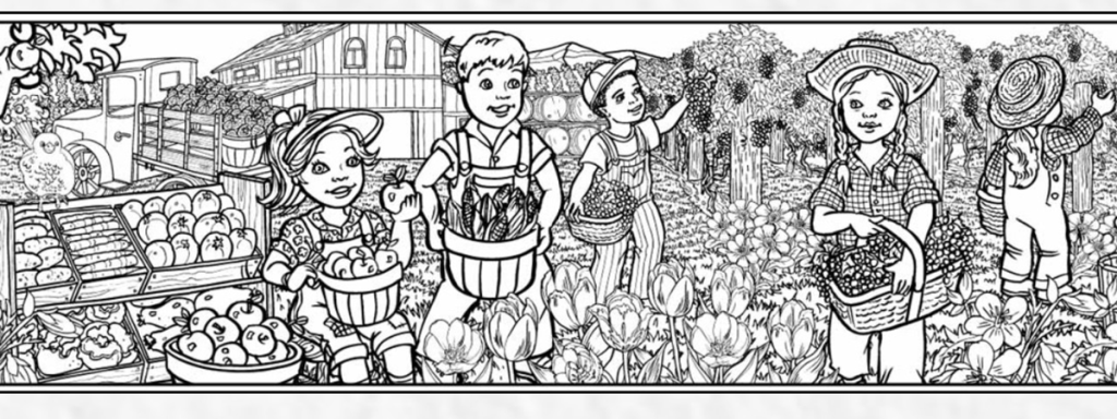 Table Size Coloring Sheets