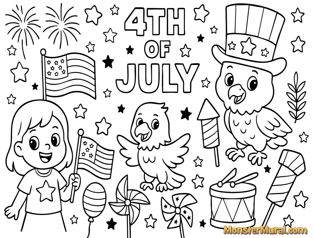 Free 4th of July Coloring Pages