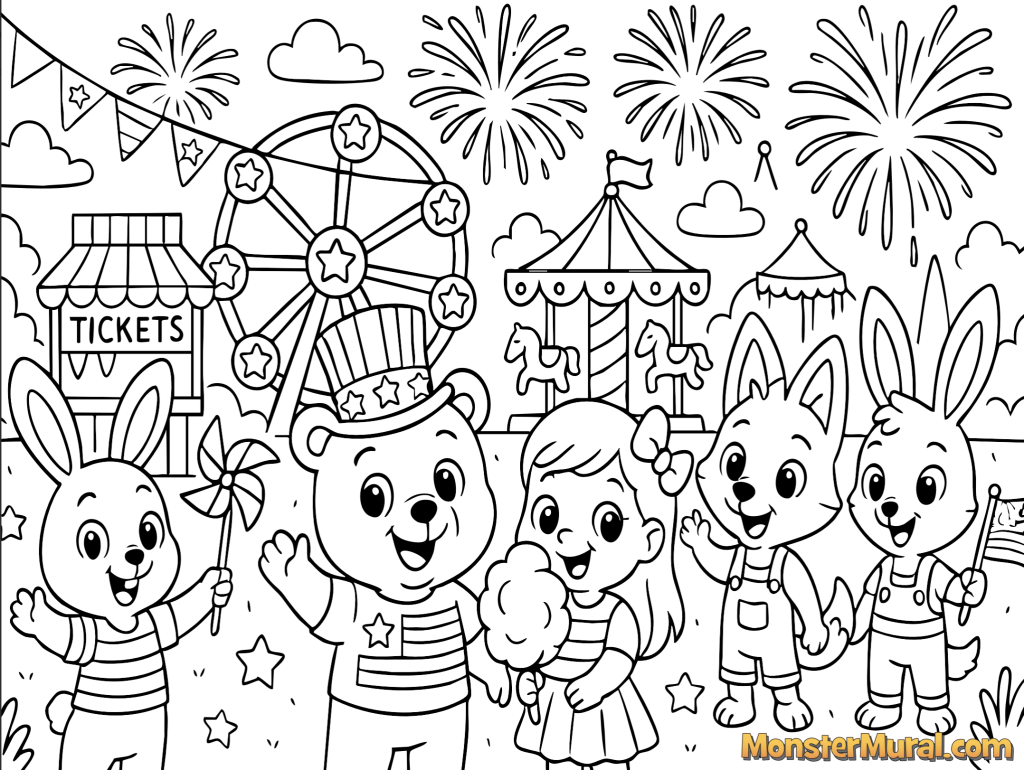 Free 4th of July Coloring Pages