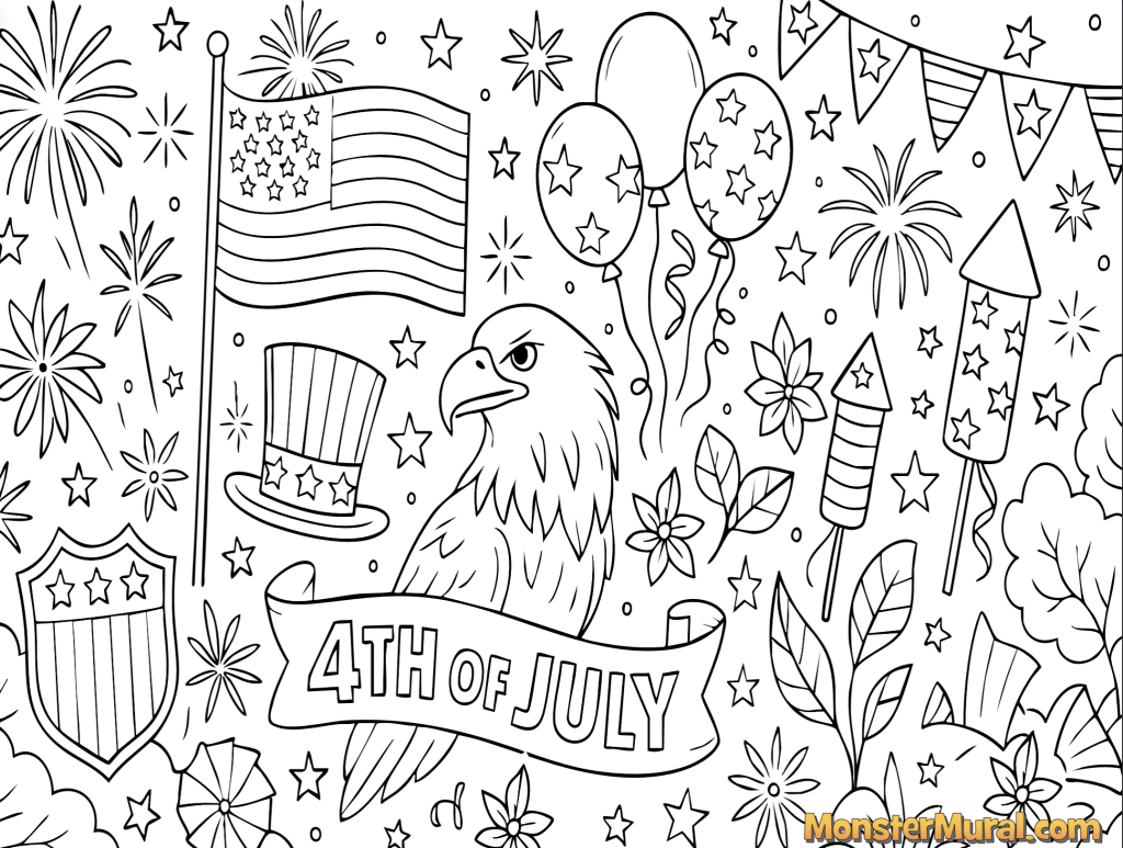 Free 4th of July Coloring Pages